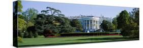 Lawn in Front of a Government Building, White House, Washington D.C., USA-null-Stretched Canvas