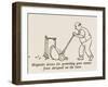 Lawn Mower Protector-William Heath Robinson-Framed Art Print