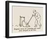 Lawn Mower Protector-William Heath Robinson-Framed Art Print