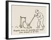 Lawn Mower Protector-William Heath Robinson-Framed Art Print