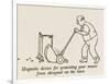 Lawn Mower Protector-William Heath Robinson-Framed Art Print