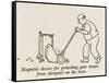 Lawn Mower Protector-William Heath Robinson-Framed Stretched Canvas