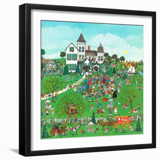 "Lawn Party," August 1, 1974-J. Sickbert-Framed Giclee Print