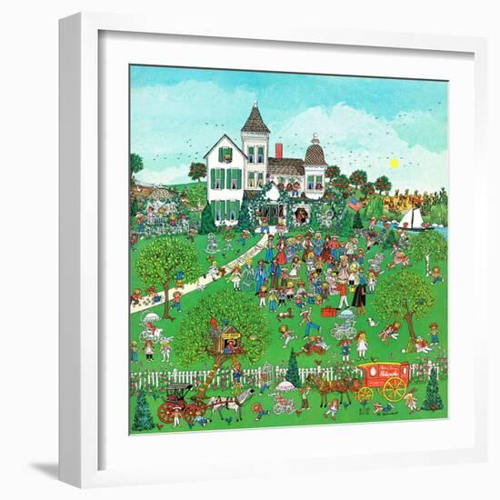 "Lawn Party," August 1, 1974-J. Sickbert-Framed Giclee Print