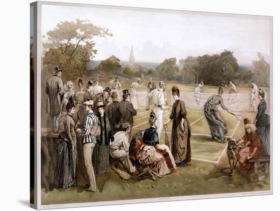 Lawn Tennis, 1887-Louis Prang-Stretched Canvas