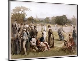 Lawn Tennis, 1887-Louis Prang-Mounted Giclee Print