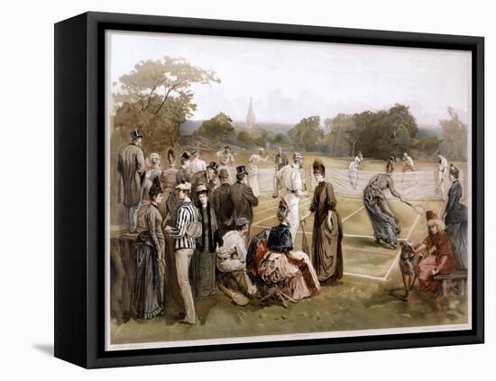 Lawn Tennis, 1887-Louis Prang-Framed Stretched Canvas