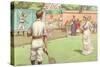 Lawn Tennis Being Played in the Victorian Age-Pat Nicolle-Stretched Canvas