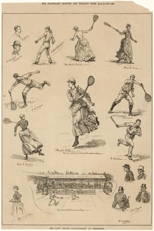 'Lawn Tennis Championship at Wimbledon 1887' Prints
