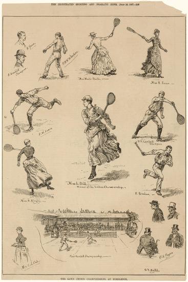 'Lawn Tennis Championship at Wimbledon 1887' Prints