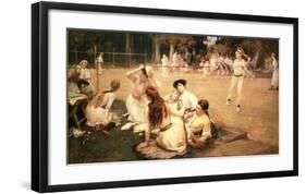 Lawn Tennis Club-Frederick Arthur Bridgman-Framed Art Print