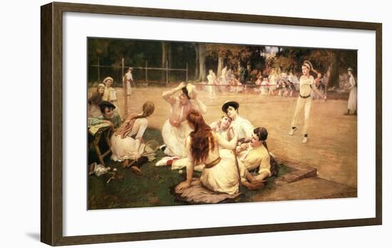 Lawn Tennis Club-Frederick Arthur Bridgman-Framed Art Print