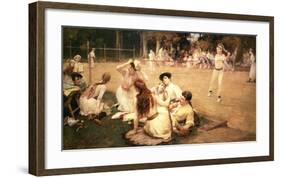 Lawn Tennis Club-Frederick Arthur Bridgman-Framed Art Print