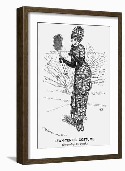 Lawn-Tennis Costume, 1879-Edward Linley Sambourne-Framed Giclee Print