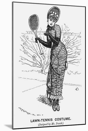 Lawn-Tennis Costume, 1879-Edward Linley Sambourne-Mounted Giclee Print