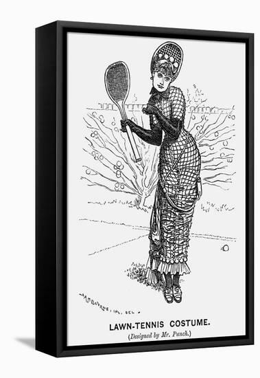 Lawn-Tennis Costume, 1879-Edward Linley Sambourne-Framed Stretched Canvas