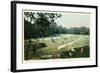 Lawn Tennis in Central Park, New York City-null-Framed Art Print