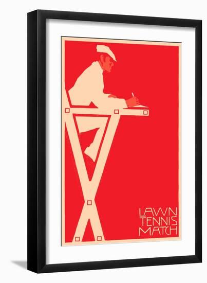 Lawn Tennis Match-null-Framed Art Print