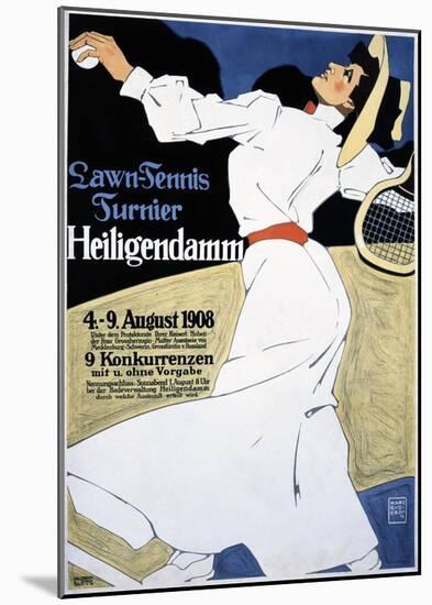 Lawn Tennis Tunier-Hans Rudi Erdt-Mounted Art Print