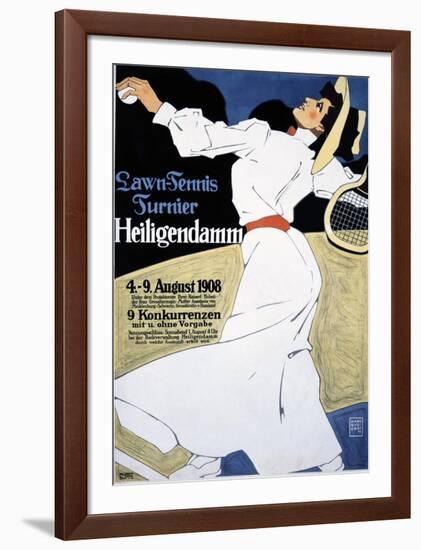 Lawn Tennis Tunier-Hans Rudi Erdt-Framed Art Print