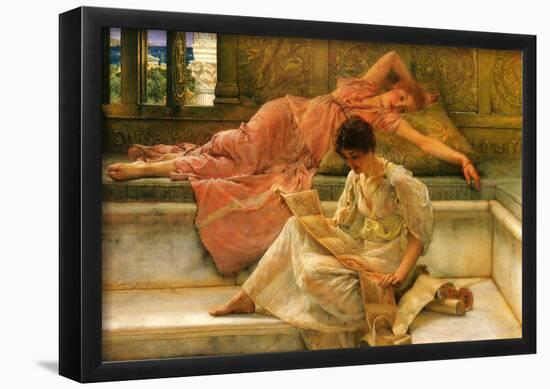 Lawrence Alma-Tadema A Favorite Poet Art Print Poster-null-Framed Poster