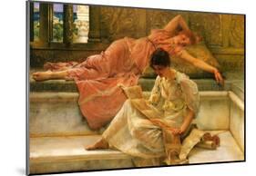 Lawrence Alma-Tadema A Favorite Poet Art Print Poster-null-Mounted Poster