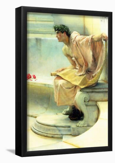 Lawrence Alma-Tadema A Reading of Homer Detail 2 Art Print Poster-null-Framed Poster