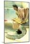 Lawrence Alma-Tadema A Reading of Homer Detail 2 Art Print Poster-null-Mounted Poster