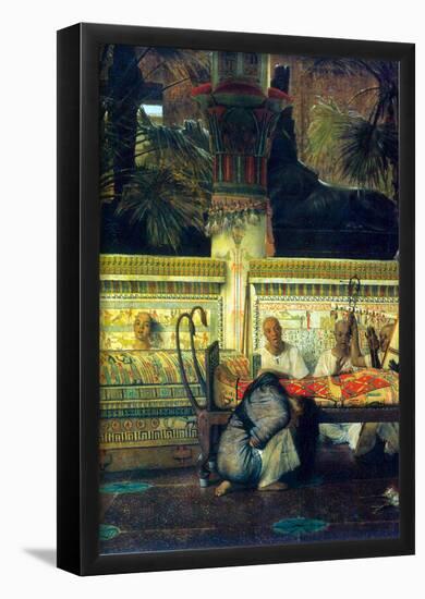 Lawrence Alma-Tadema An Egyptian Widow at the Time of Diocletian, Detail Art Print Poster-null-Framed Poster