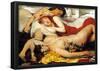 Lawrence Alma-Tadema Manaden Depleted After the Dance, detail Art Print Poster-null-Framed Poster