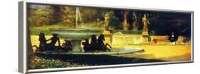 Lawrence Alma-Tadema Roman Garden Art Print Poster-null-Framed Poster