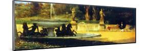 Lawrence Alma-Tadema Roman Garden Art Print Poster-null-Mounted Poster
