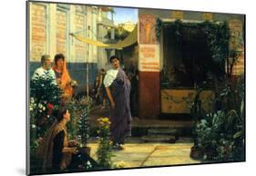Lawrence Alma-Tadema The Flower Market Art Print Poster-null-Mounted Poster