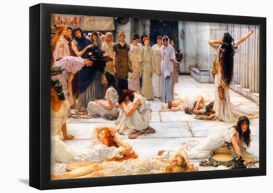 Lawrence Alma-Tadema The Women of Amphissa, detail Art Print Poster-null-Framed Poster