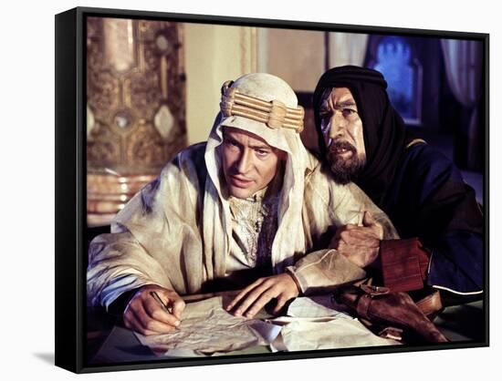 Lawrence d'Arabie LAWRENCE OF ARABIA by David Lean with Peter O'Toole and Anthony Quinn, 1962 Oscar-null-Framed Stretched Canvas