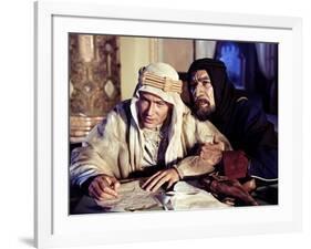 Lawrence d'Arabie LAWRENCE OF ARABIA by David Lean with Peter O'Toole and Anthony Quinn, 1962 Oscar-null-Framed Photo