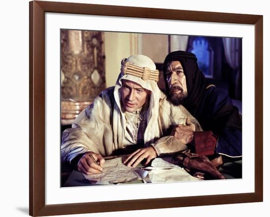 Lawrence d'Arabie LAWRENCE OF ARABIA by David Lean with Peter O'Toole and Anthony Quinn, 1962 Oscar-null-Framed Photo