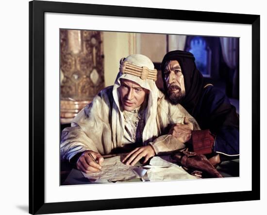 Lawrence d'Arabie LAWRENCE OF ARABIA by David Lean with Peter O'Toole and Anthony Quinn, 1962 Oscar-null-Framed Photo