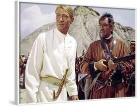 LAWRENCE OF ARABIA, 1962 directed by DAVID LEAN Peter O'Toole / Anthony Quinn (photo)-null-Framed Photo