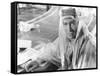 LAWRENCE OF ARABIA, 1962 directed by DAVID LEAN Peter O'Toole (b/w photo)-null-Framed Stretched Canvas