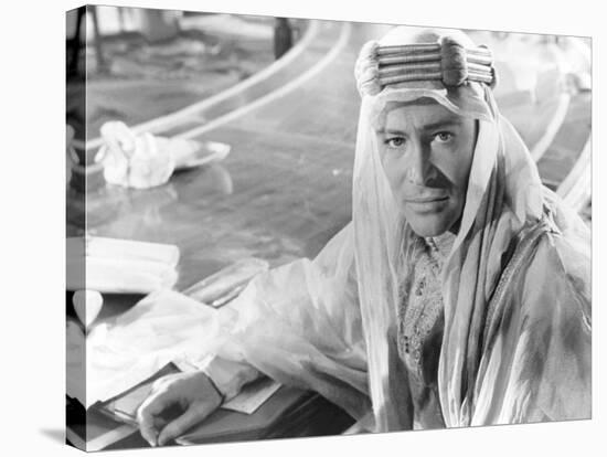 LAWRENCE OF ARABIA, 1962 directed by DAVID LEAN Peter O'Toole (b/w photo)-null-Stretched Canvas