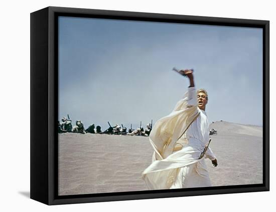 LAWRENCE OF ARABIA, 1962 directed by DAVID LEAN Peter O'Toole (photo)-null-Framed Stretched Canvas