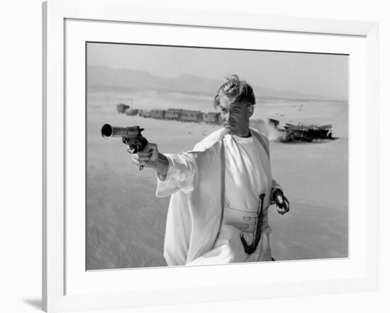 LAWRENCE OF ARABIA, 1962 directed by DAVID LEAN Peter O'Toole was nominated in the Best Actor categ-null-Framed Photo