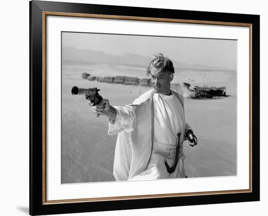 LAWRENCE OF ARABIA, 1962 directed by DAVID LEAN Peter O'Toole was nominated in the Best Actor categ-null-Framed Photo