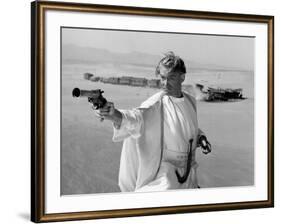 LAWRENCE OF ARABIA, 1962 directed by DAVID LEAN Peter O'Toole was nominated in the Best Actor categ-null-Framed Photo