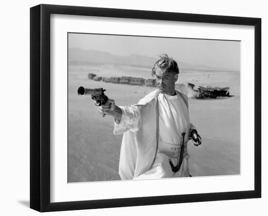 LAWRENCE OF ARABIA, 1962 directed by DAVID LEAN Peter O'Toole was nominated in the Best Actor categ-null-Framed Photo
