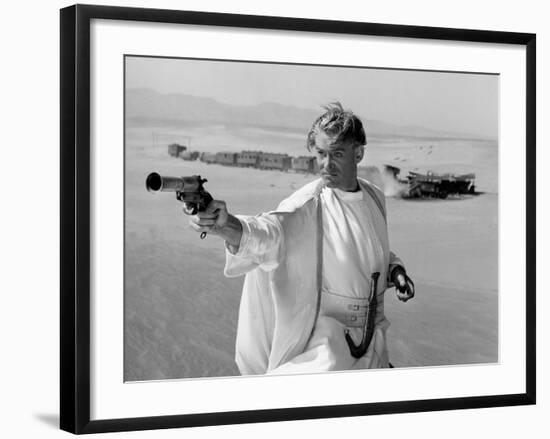 LAWRENCE OF ARABIA, 1962 directed by DAVID LEAN Peter O'Toole was nominated in the Best Actor categ-null-Framed Photo