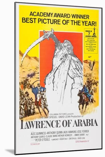 Lawrence of Arabia, 1962-null-Mounted Art Print