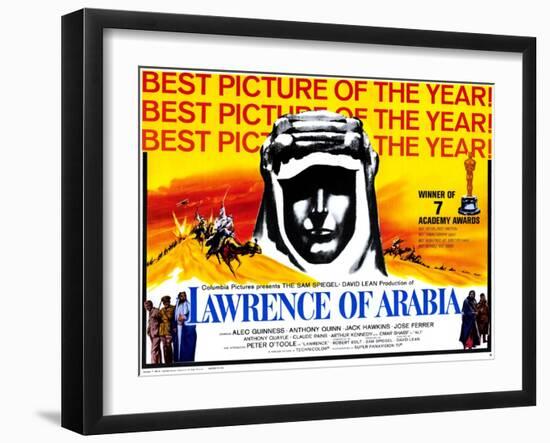 Lawrence of Arabia, 1963-null-Framed Art Print