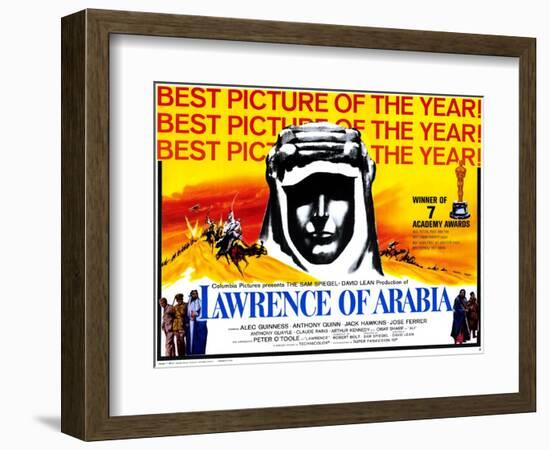 Lawrence of Arabia, 1963-null-Framed Art Print